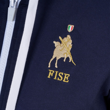 Moletom com capuz feminino Equestro x FISE Blazer marinho Azul-marinho Moletom com capuz feminino Equestro x FISE Blazer marinho Azul-marinho
