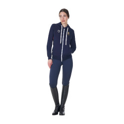 Moletom com capuz feminino Equestro x FISE Blazer marinho Azul-marinho Moletom com capuz feminino Equestro x FISE Blazer marinho Azul-marinho