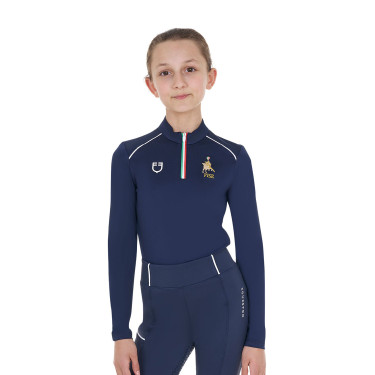 Camada base infantil unissexo Equestro x FISE Blazer marinho Azul-marinho Camada base infantil unissexo Equestro x FISE Blazer marinho Azul-marinho