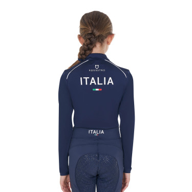 Camada base infantil unissexo Equestro x FISE Blazer marinho Azul-marinho Camada base infantil unissexo Equestro x FISE Blazer marinho Azul-marinho