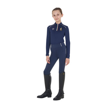 Camada base infantil unissexo Equestro x FISE Blazer marinho Azul-marinho Camada base infantil unissexo Equestro x FISE Blazer marinho Azul-marinho