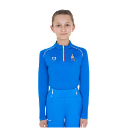 Camada base infantil unissexo Equestro x FISE Azul da Savoia