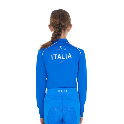 Camada base infantil unissexo Equestro x FISE Azul da Savoia
