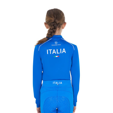 Camada base infantil unissexo Equestro x FISE Azul da Savoia