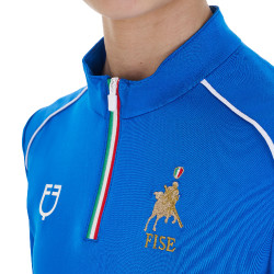 Camada base infantil unissexo Equestro x FISE Azul da Savoia