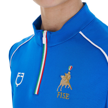 Camada base infantil unissexo Equestro x FISE Azul da Savoia