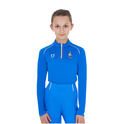 Camada base infantil unissexo Equestro x FISE Azul da Savoia