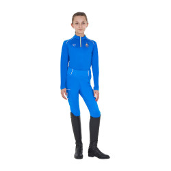 Camada base infantil unissexo Equestro x FISE Azul da Savoia