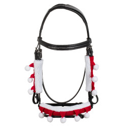 Conjunto de Natal Supreme cobre-narigueira + protetores de montantes Vermelho