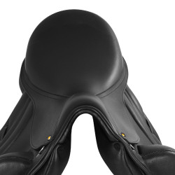 Sela de adestramento monoflap Equestro em couro Preto