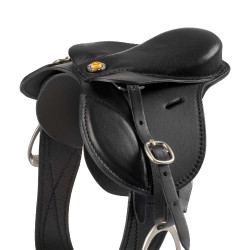 Sela de salto equestre miniatura em couro | Equi-Clic Sela de salto equestre miniatura em couro | Equi-Clic