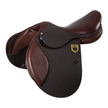 Sela de salto Equestro Evolution Pro Castanho escuro
