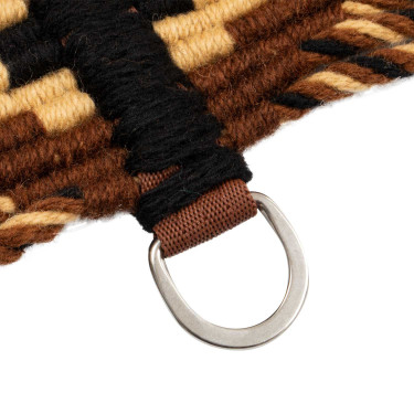 Cinchão de equitação mohair Pool’s com couro Cinchão de equitação mohair Pool’s com couro