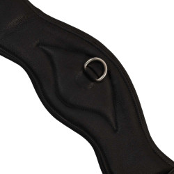 Cilha de dressage Equestro em couro macio Preto
