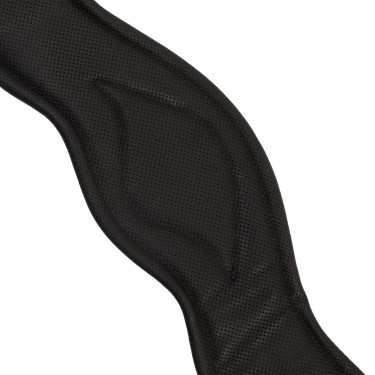 Cilha de dressage Equestro em couro macio Preto