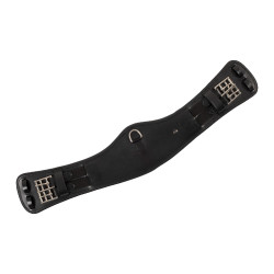 Cilha de dressage anatómica Equestro com placa de logótipo Preto Cilha de dressage anatómica Equestro com placa de logótipo Preto