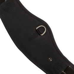 Cilha de dressage anatómica Equestro com placa de logótipo Preto Cilha de dressage anatómica Equestro com placa de logótipo Preto