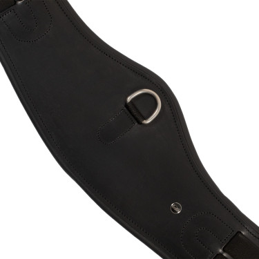 Cilha de dressage anatómica Equestro com placa de logótipo Preto Cilha de dressage anatómica Equestro com placa de logótipo Preto