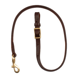Cinta de amarração western Lakota 3/4" x 40" Envernizado Castanho