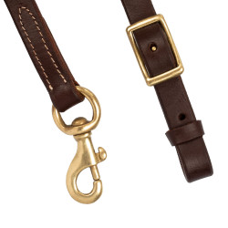 Cinta de amarração western Lakota 3/4" x 40" Envernizado Castanho