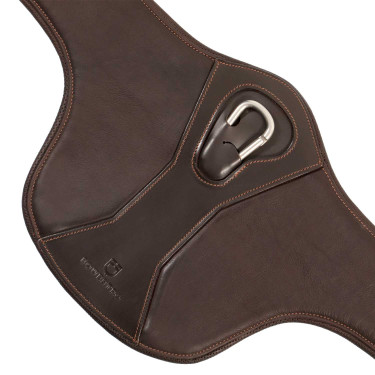 Cinturão com bavete Equestro em couro Castanho escuro Cinturão com bavete Equestro em couro Castanho escuro