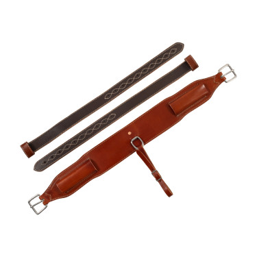 Cilha traseira western em couro Westwood Conhaque Castanho