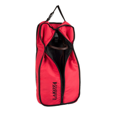 Saco western Lakota para bridle + halter Vermelho