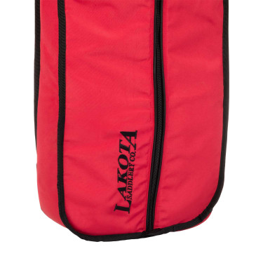 Saco western Lakota para bridle + halter Vermelho
