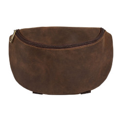 Bolsa de pomo em couro Pool’s Castanho Bolsa de pomo em couro Pool’s Castanho