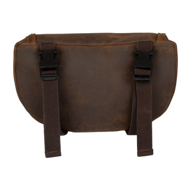Bolsa de pomo em couro Pool’s Castanho Bolsa de pomo em couro Pool’s Castanho