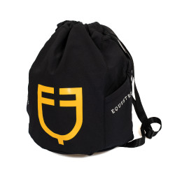 Saco para capacete Equestro com bolsos laterais Preto
