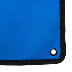 Cortina longa de box Equestro x FISE com logotipo bordado Azul da Savoia