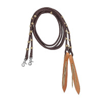 Rédias de nylon Lakota com aba de couro Castanho