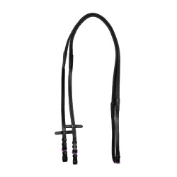 Rendas de couro e borracha Equestro fitting violeta Preto Rendas de couro e borracha Equestro fitting violeta Preto