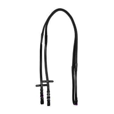 Rendas de couro e borracha Equestro fitting violeta Preto Rendas de couro e borracha Equestro fitting violeta Preto