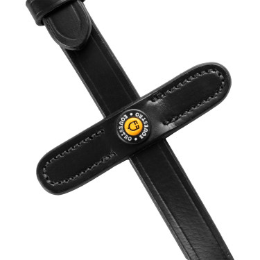 Renas de borracha Equestro Eventa com limitadores Preto
