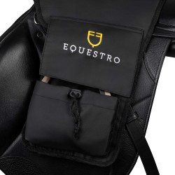 Protetores de estribo Equestro em poliéster Castanho escuro Protetores de estribo Equestro em poliéster Castanho escuro