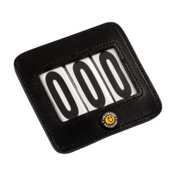Porta-número de concurso Equestro 3 dígitos 9×8 cm Preto
