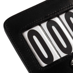 Porta-número de concurso Equestro 3 dígitos 9×8 cm Preto