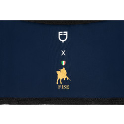 Porta de box Equestro x FISE com logótipo bordado Blazer marinho Azul-marinho
