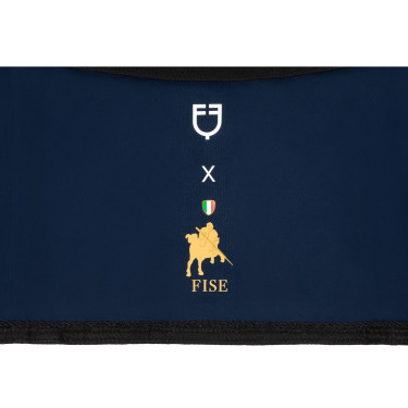 Porta de box Equestro x FISE com logótipo bordado Blazer marinho Azul-marinho