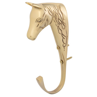 Suporte para bridão de cavalo em latão maciço Supreme Dourado Ouro