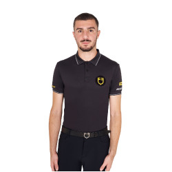 Polo masculino Equestro Scuderia de manga curta Preto Polo masculino Equestro Scuderia de manga curta Preto