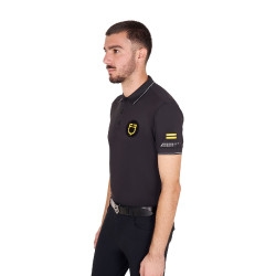 Polo masculino Equestro Scuderia de manga curta Preto Polo masculino Equestro Scuderia de manga curta Preto