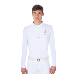 Camisa de concurso equestre masculina manga longa Equestro
