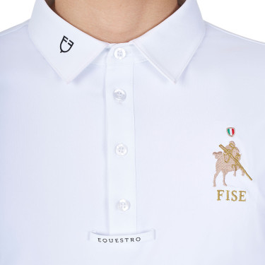 Camisa de concurso equestre masculina manga longa Equestro