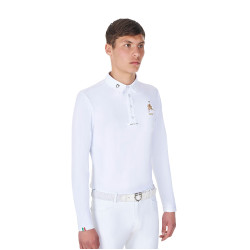 Camisa de concurso equestre masculina manga longa Equestro