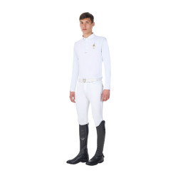 Camisa de concurso equestre masculina manga longa Equestro