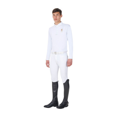 Camisa de concurso equestre masculina manga longa Equestro