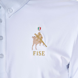 Camisa de concurso masculina equitação Equestro x FISE Camisa de concurso masculina equitação Equestro x FISE